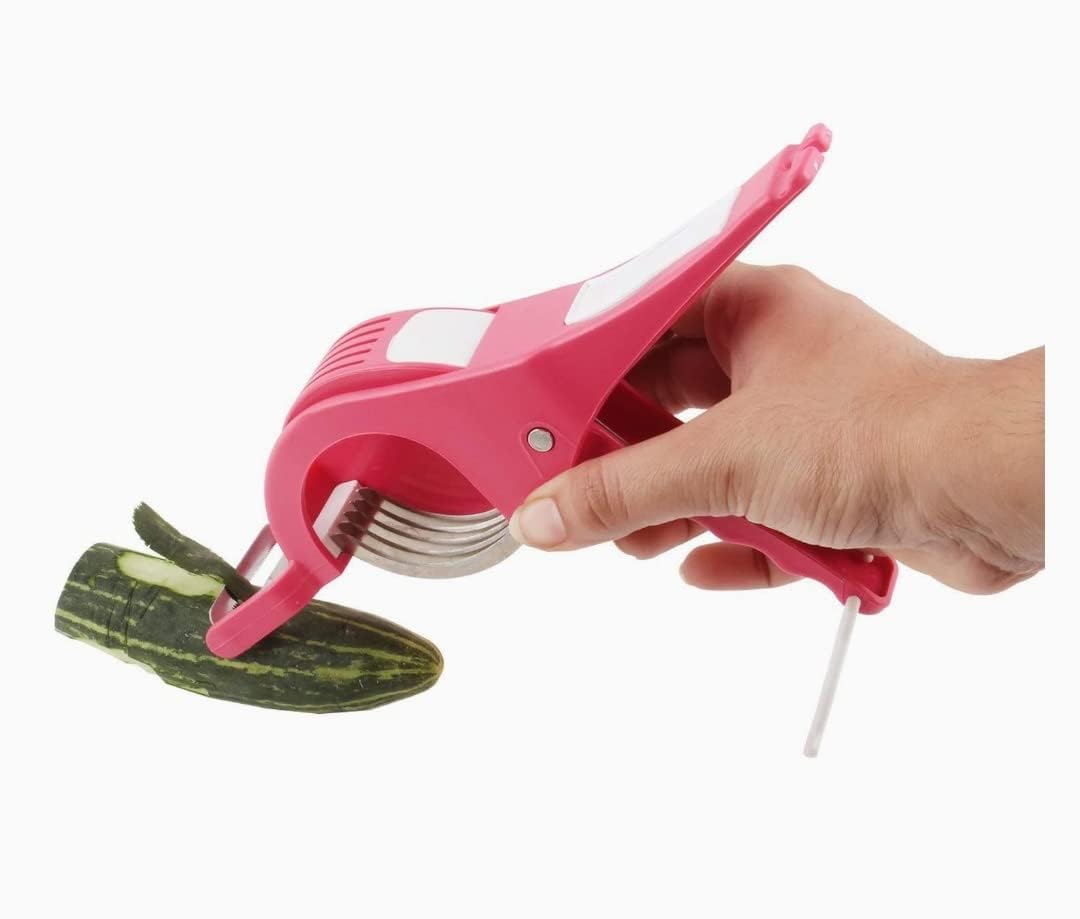 Premium Stainless Steel Spiral Slicer & Vegetable Cutter - Dual Blade Spiralizer for Zucchini Noodles, Salad, Carrot, Cucumber - Perfect for Healthy Meals, Low-Carb Diets & Meal Prep - Kitchen Gadget for Pasta Alternatives & Vegan Cooking