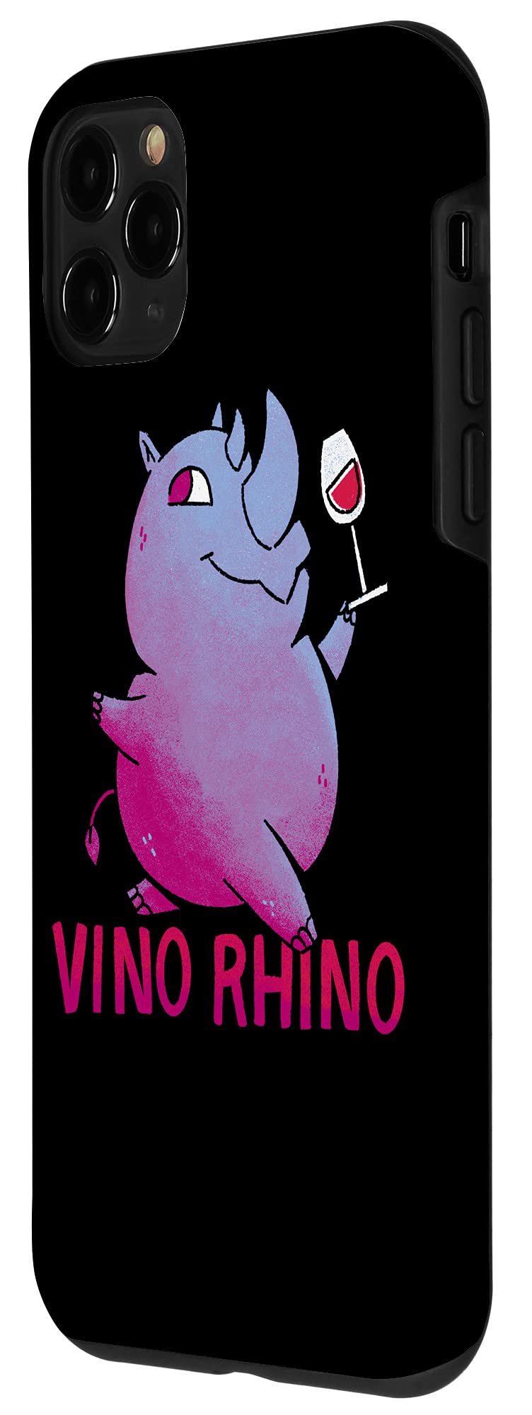 iPhone 11 Pro Case - Premium Vino Rhino Design for Wine Lovers | Durable Protection for Red & White Wine Tasting Events, Parties & Everyday Use