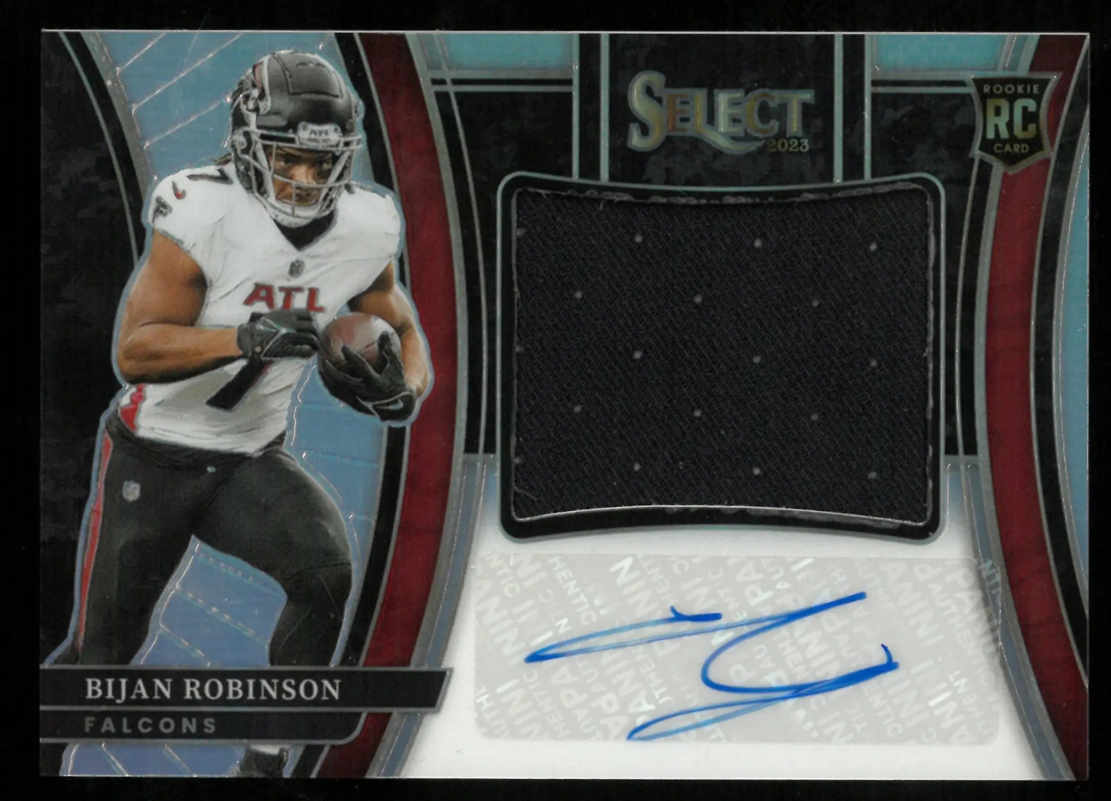 2023 Panini Select Football Bijan Robinson Rookie Patch Auto Card /99 - Limited Edition Collectible for NFL Fans & Sports Memorabilia Enthusiasts