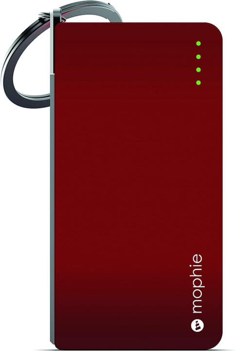 Mophie 2322 PWRSTION USB 1350mAh Portable Charger Power Bank (Red) - Perfect for Travel, Camping & Emergency Phone Charging