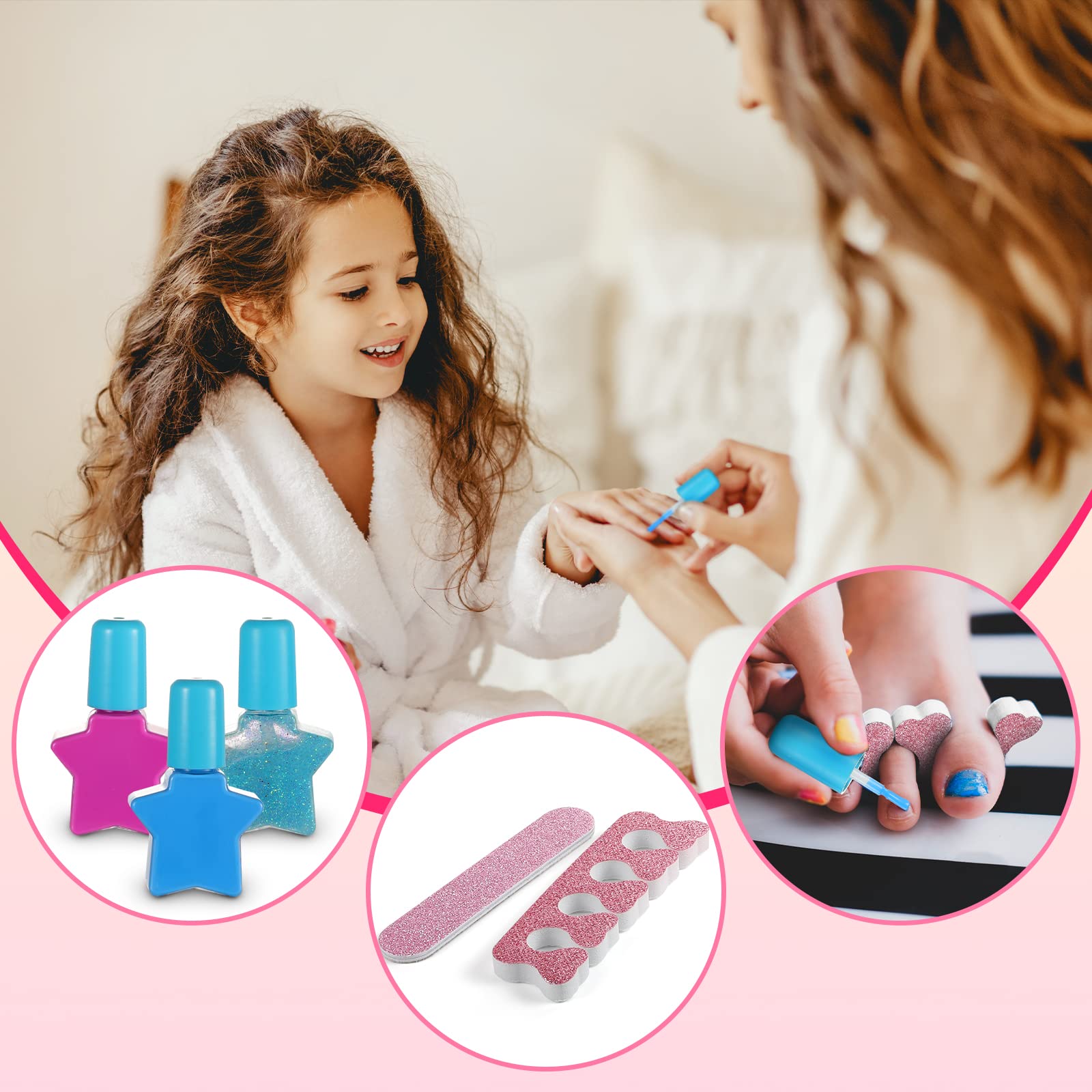 **Washable Kids Makeup Kit for Girls - Safe & Non-Toxic Real Cosmetic Set | Perfect Birthday Gift for Toddlers & Little Girls Ages 4+ | Pretend Play, Dress-Up & Party Fun**