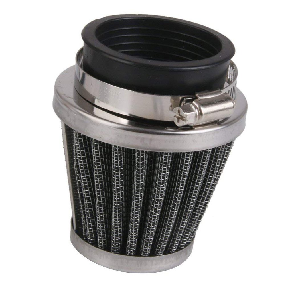 High Flow 48mm Air Intake Cone Filter Cleaner - Fuel Saver for Motorcycle Air Filters | Improves Engine Performance & Fuel Efficiency