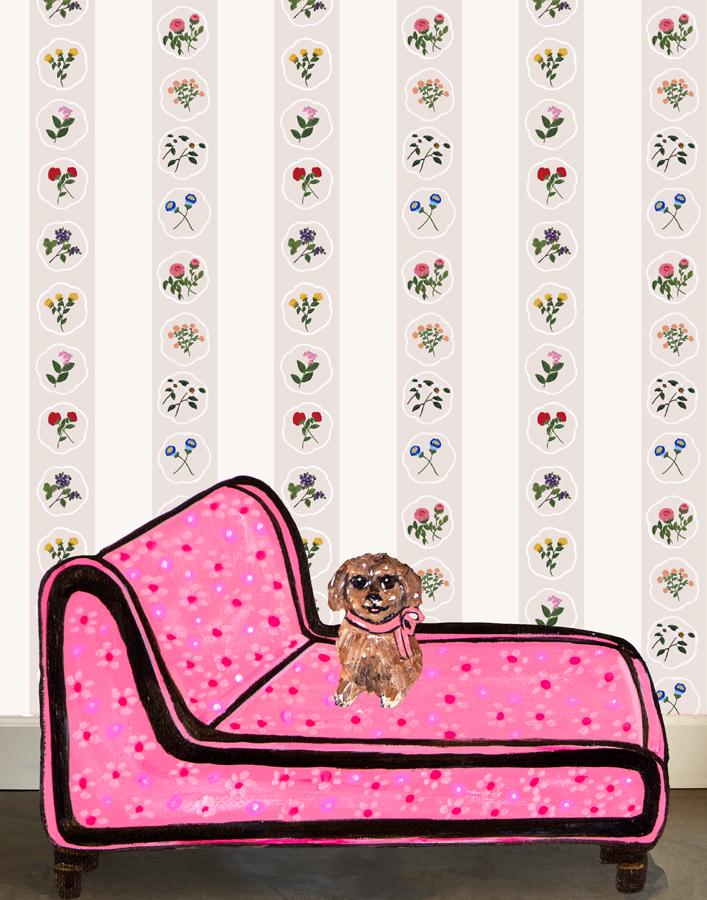 Montaigne Stripe Wallpaper by Carly Beck - Premium Self-Adhesive Peel & Stick Wallpaper - Perfect for Bedroom, Living Room, Nursery & Home Decor