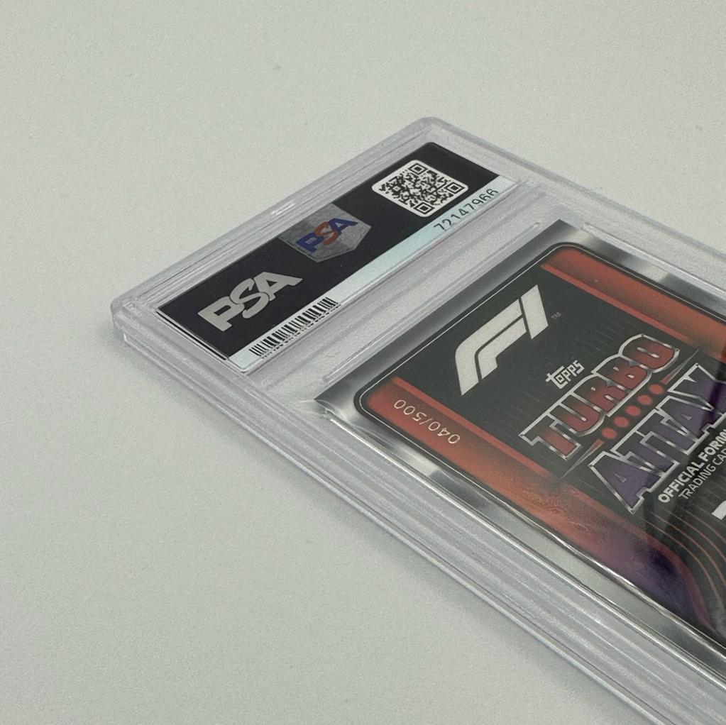 PSA 9 Graded Max Verstappen Turbo Attax 2022 Trading Card Set of 5 Limited Edition /500 - Perfect for F1 Collectors, Sports Memorabilia Enthusiasts & Racing Fans Display