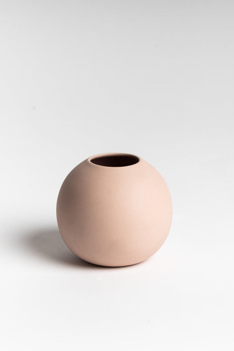 Boban Blush Pink Round Vase - Elegant Ceramic Flower Vase for Home Decor, Wedding Centerpieces & Tabletop Arrangements