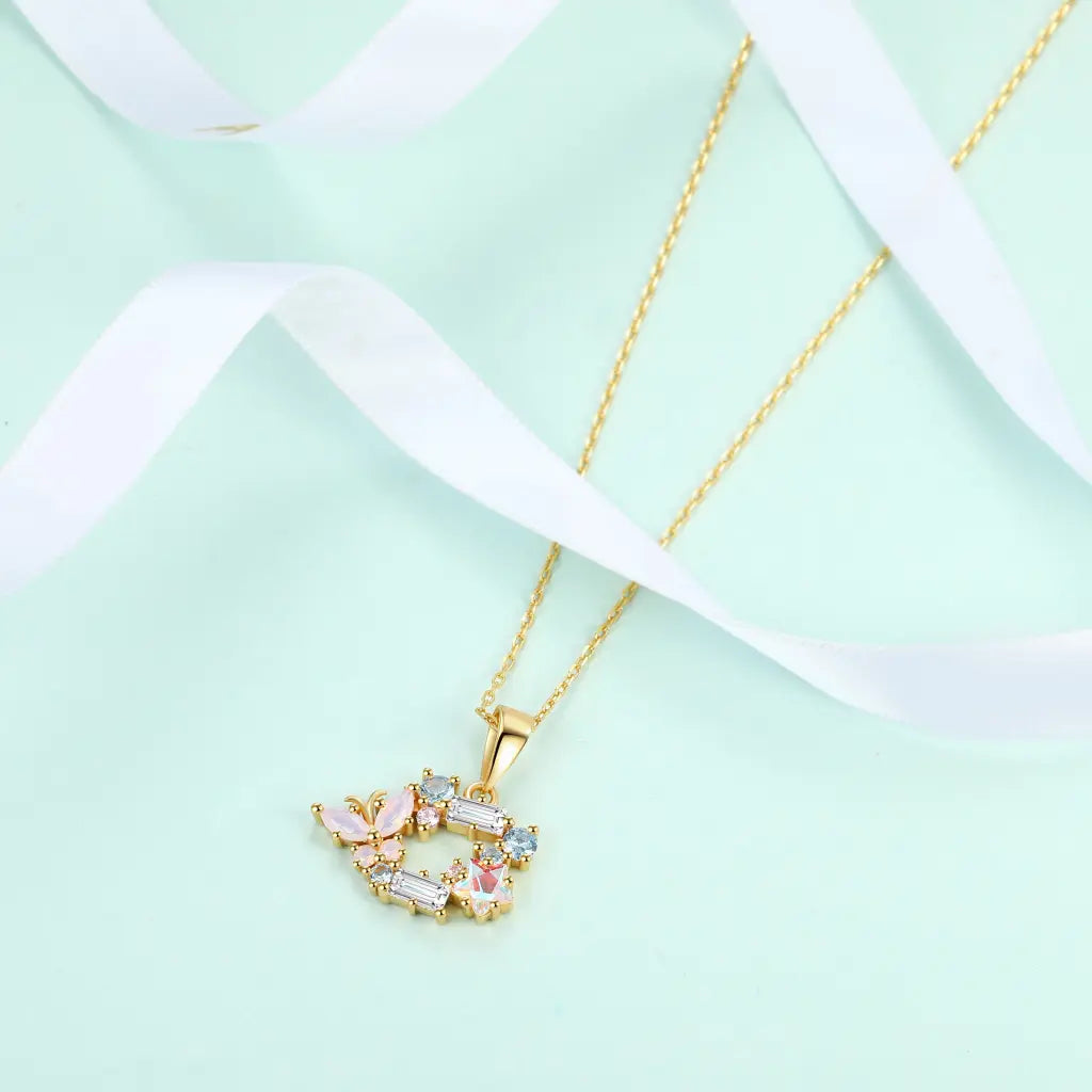 Vanessa Pendant Necklace for Women - Elegant Gold Plated Jewelry Gift for Her - Perfect for Date Night, Wedding & Special Occasions