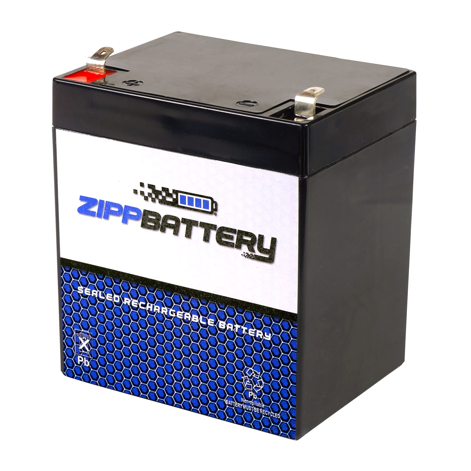 12V 4.5AH Sealed Lead Acid (SLA) Rechargeable Battery - Long Lasting Backup Power Supply for Security Alarms, Emergency Lights, UPS Systems - Maintenance Free Battery for Home Security, Solar Power Storage & Office Equipment - Ideal for Power Outages, Medical Devices & Electric Toys - Perfect for Emergency Preparedness, Off-Grid Living & Backup Power Solutions
