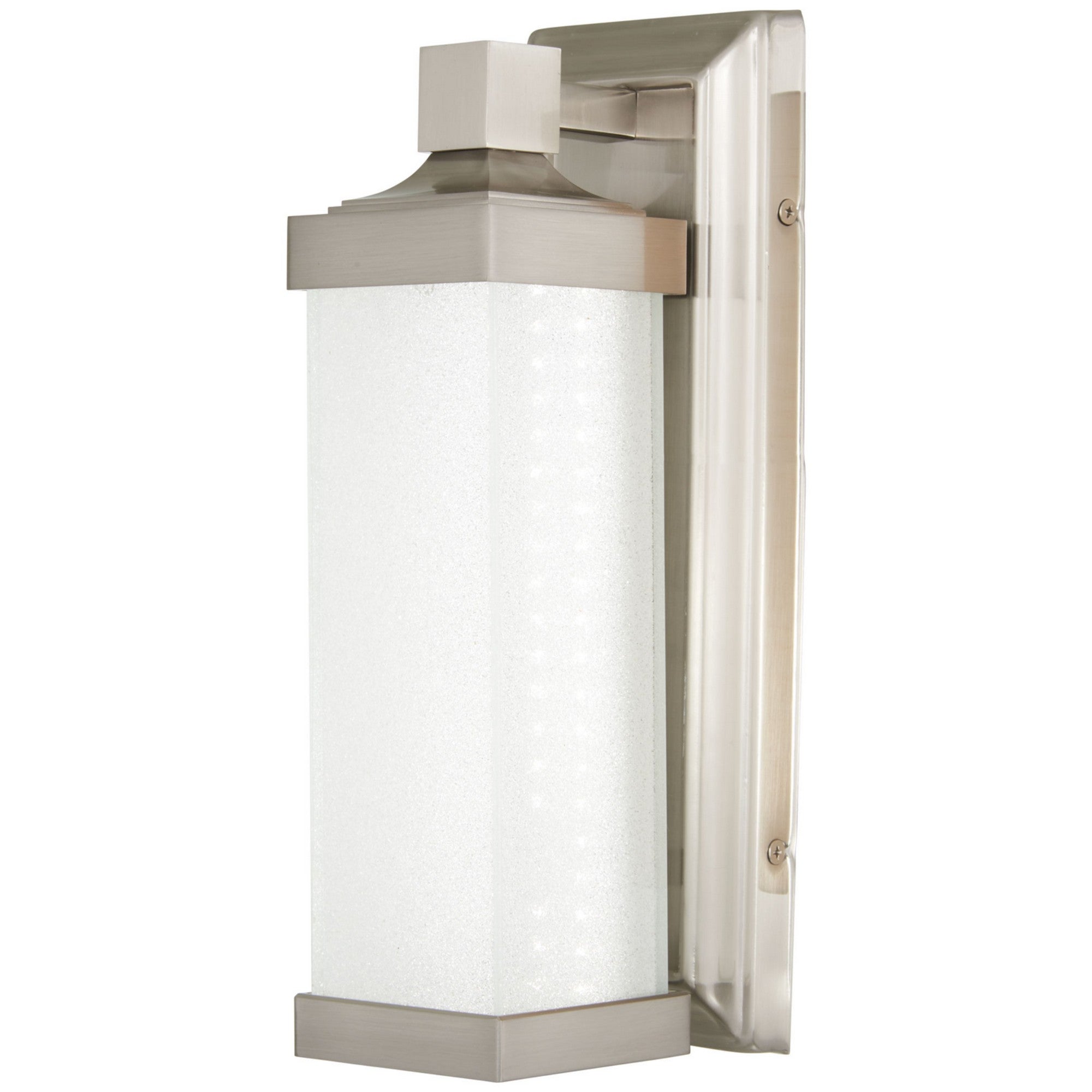13 Inch LED Wall Light - Brushed Nickel Finish for Bedroom, Living Room, and Hallway Lighting