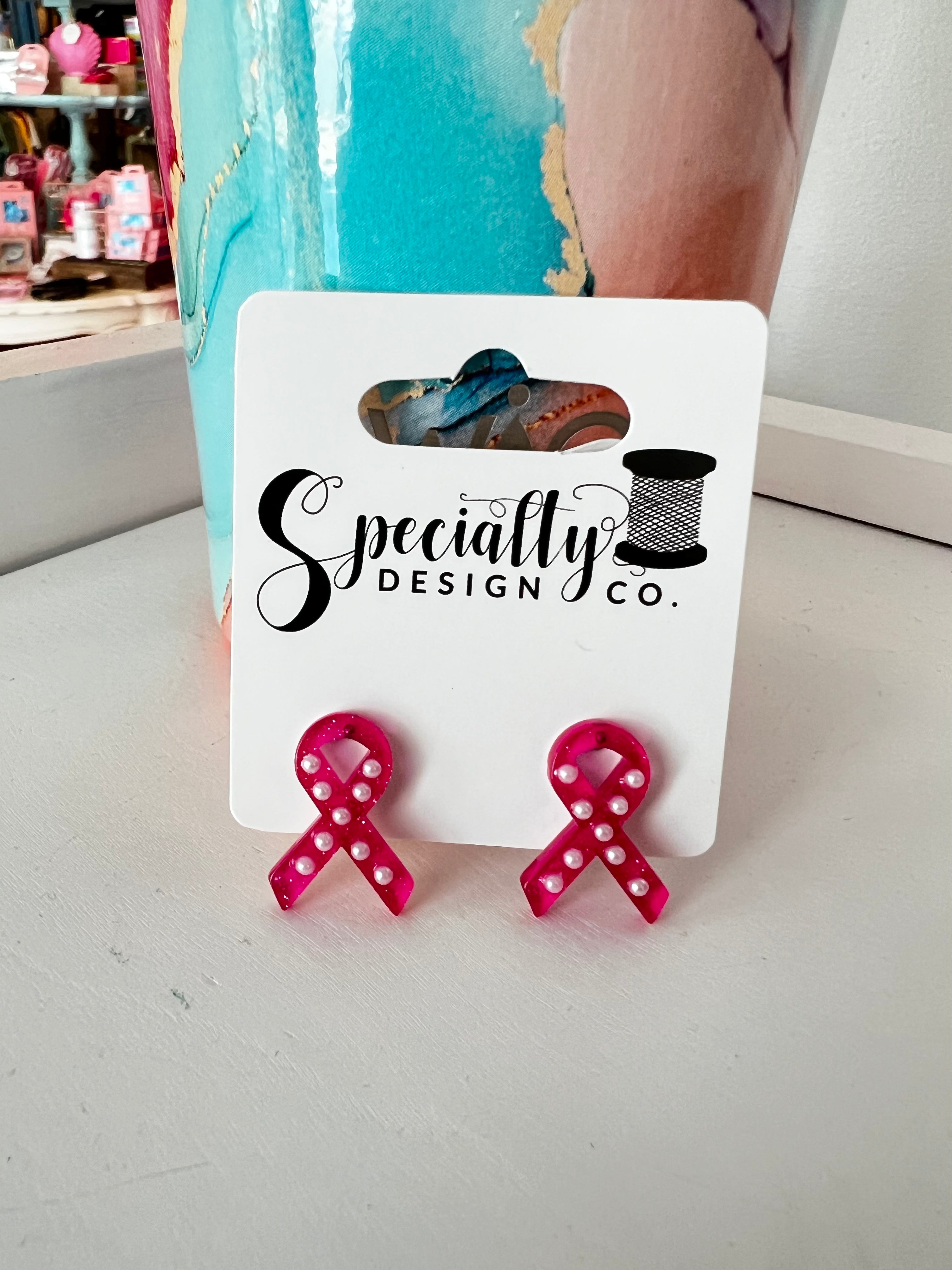 Breast Cancer Awareness Stud Earrings - 3 Pack Pink Ribbon Jewelry for Women, Support Survivors & Awareness Campaigns - Perfect for Fundraisers, Charity Events & Daily Wear
