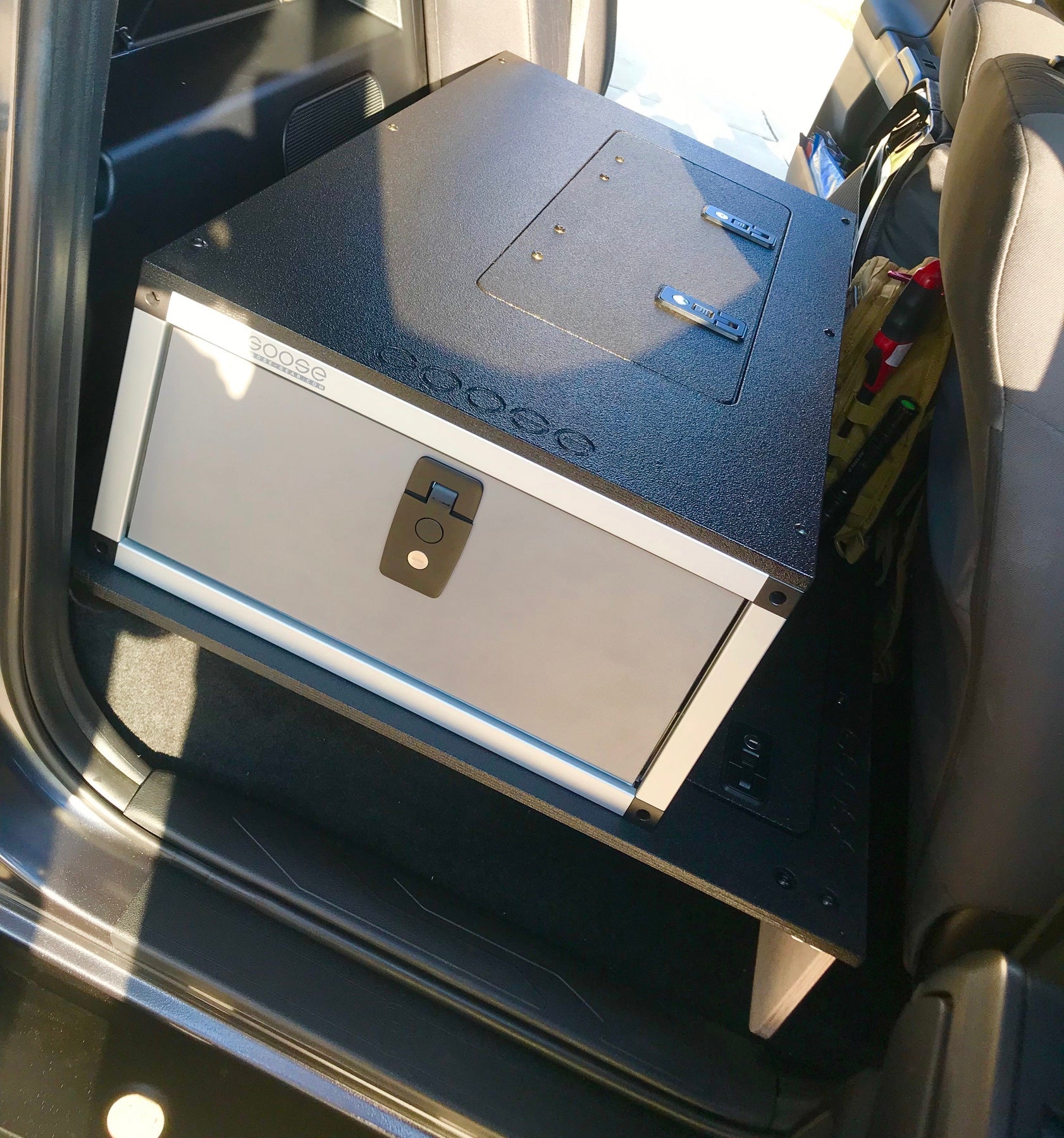 2005-2023 Toyota Tacoma Double Cab 2nd Row Single Drawer Storage Module (60% Passenger Side) - Perfect for Truck Organization & Road Trips