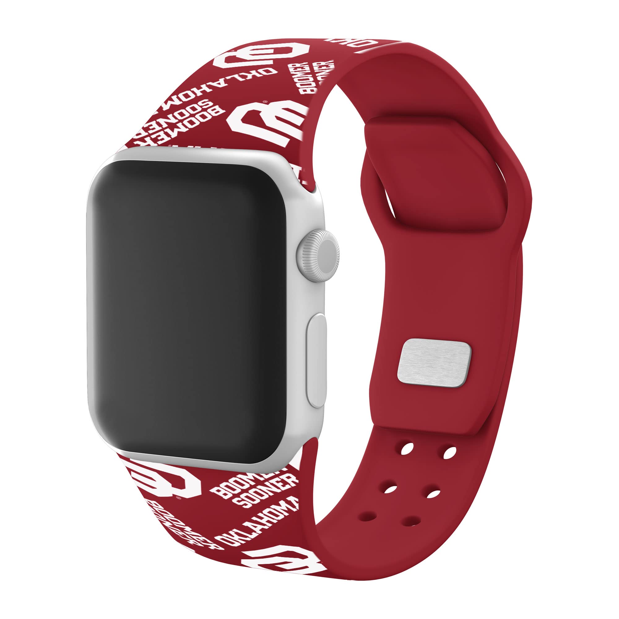 Oklahoma Sooners HD Watch Band Compatible with Apple Watch Series 1-9 - Stylish & Durable Replacement Strap for Workout, Running & Daily Wear