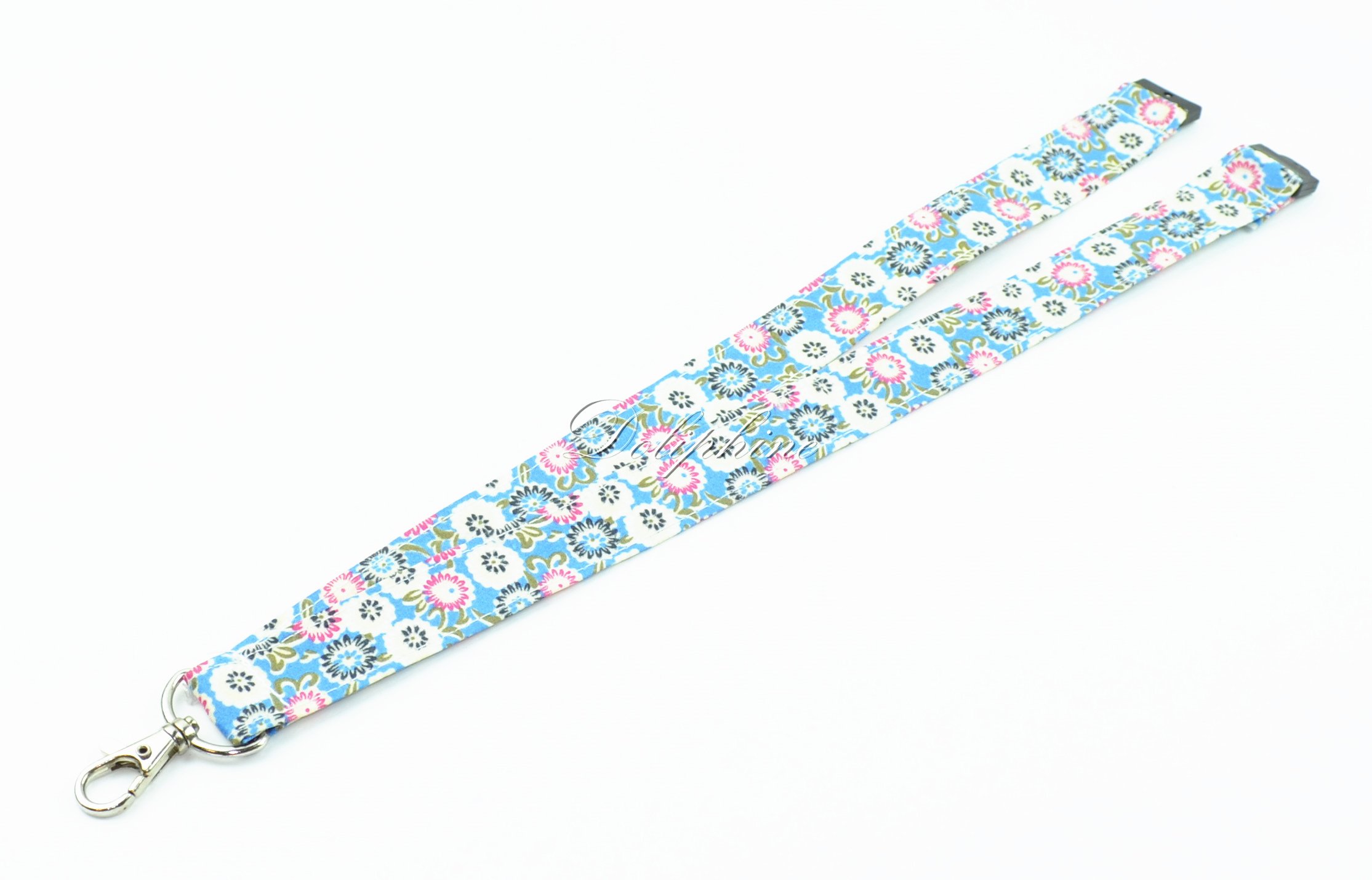 Floral Fabric Breakaway Lanyard with ID Badge Holder - Adjustable Keychain for Phone, Keys & USB Drive - Perfect for Office, School, Events & Work Safety