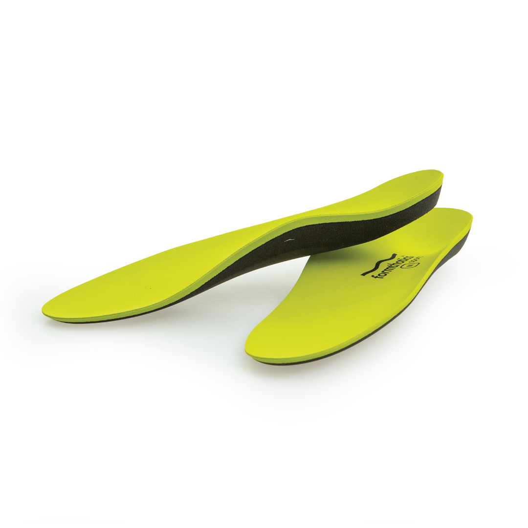 Formthotics Sport Run Shock Stop Insoles - Light Green/Grey | High-Performance Cushioning for Running, Walking & Sports | Reduce Foot Fatigue & Improve Comfort
