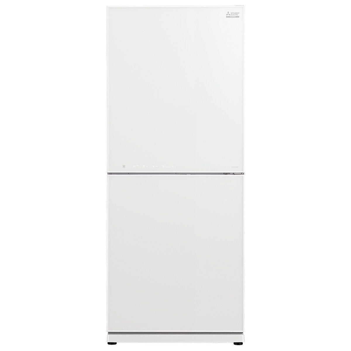 Mitsubishi Electric 421L Bottom Mount Refrigerator - Glacier White Glass Door, Energy Efficient, MR-HGS421EX-GWH - Perfect for Modern Kitchens & Open Plan Living Spaces