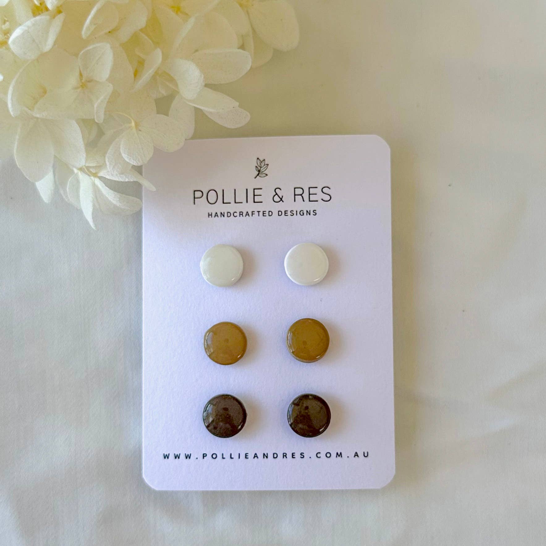 Everyday Stud Earrings Pack - Neutral Colors for Women | Minimalist & Versatile Jewelry for Work, Casual & Special Occasions