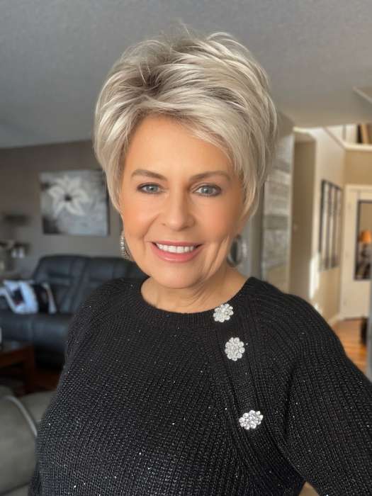Gilda Mono Synthetic Lace Front Wig with Mono Top - Natural Looking Human Hair Wig for Women - Perfect for Daily Wear, Cosplay & Special Occasions