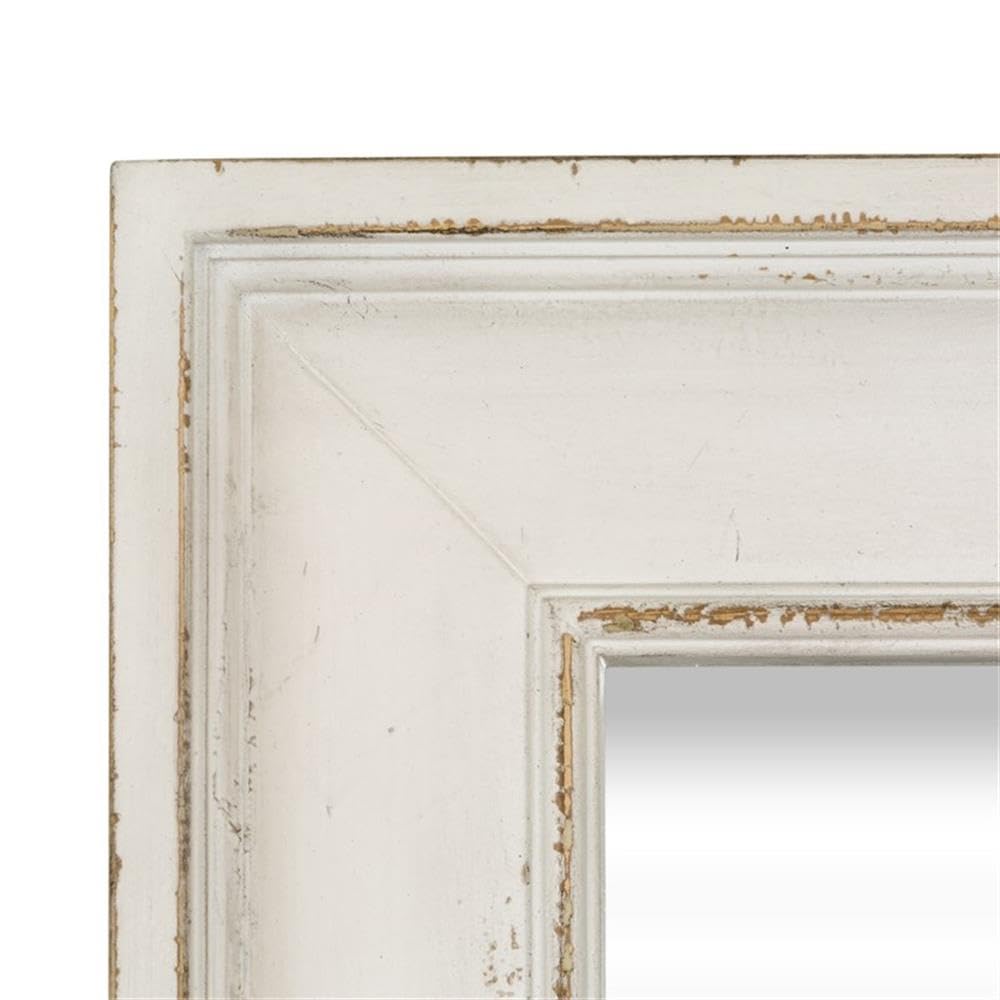 Liberty Furniture Abbey Park White Mirror - Elegant Full-Length Wall Mirror for Bedroom, Living Room & Entryway Decor