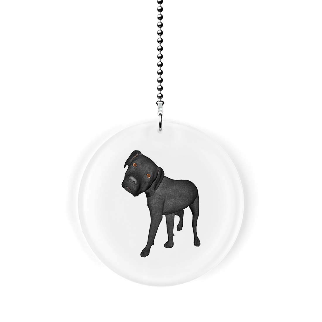 Black Labrador Dog Fan Pull Chain - Decorative Light Switch Pull for Pet Lovers - Perfect for Ceiling Fans, Lamps & Home Decor