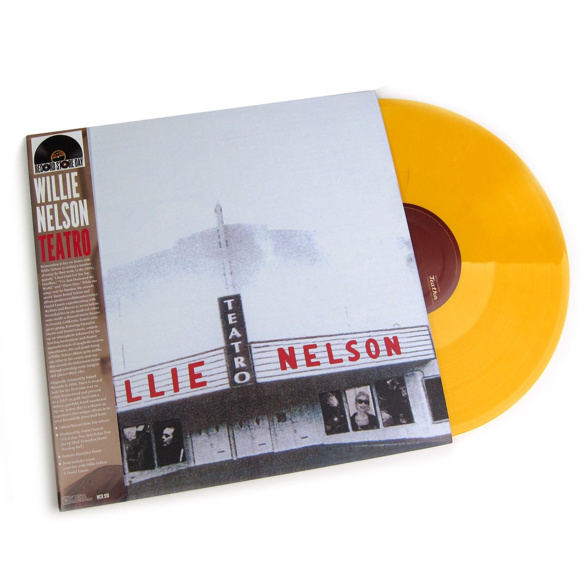 Willie Nelson Teatro Gold Vinyl 2LP Record Store Day Exclusive - Perfect for Vinyl Collectors and Country Music Enthusiasts