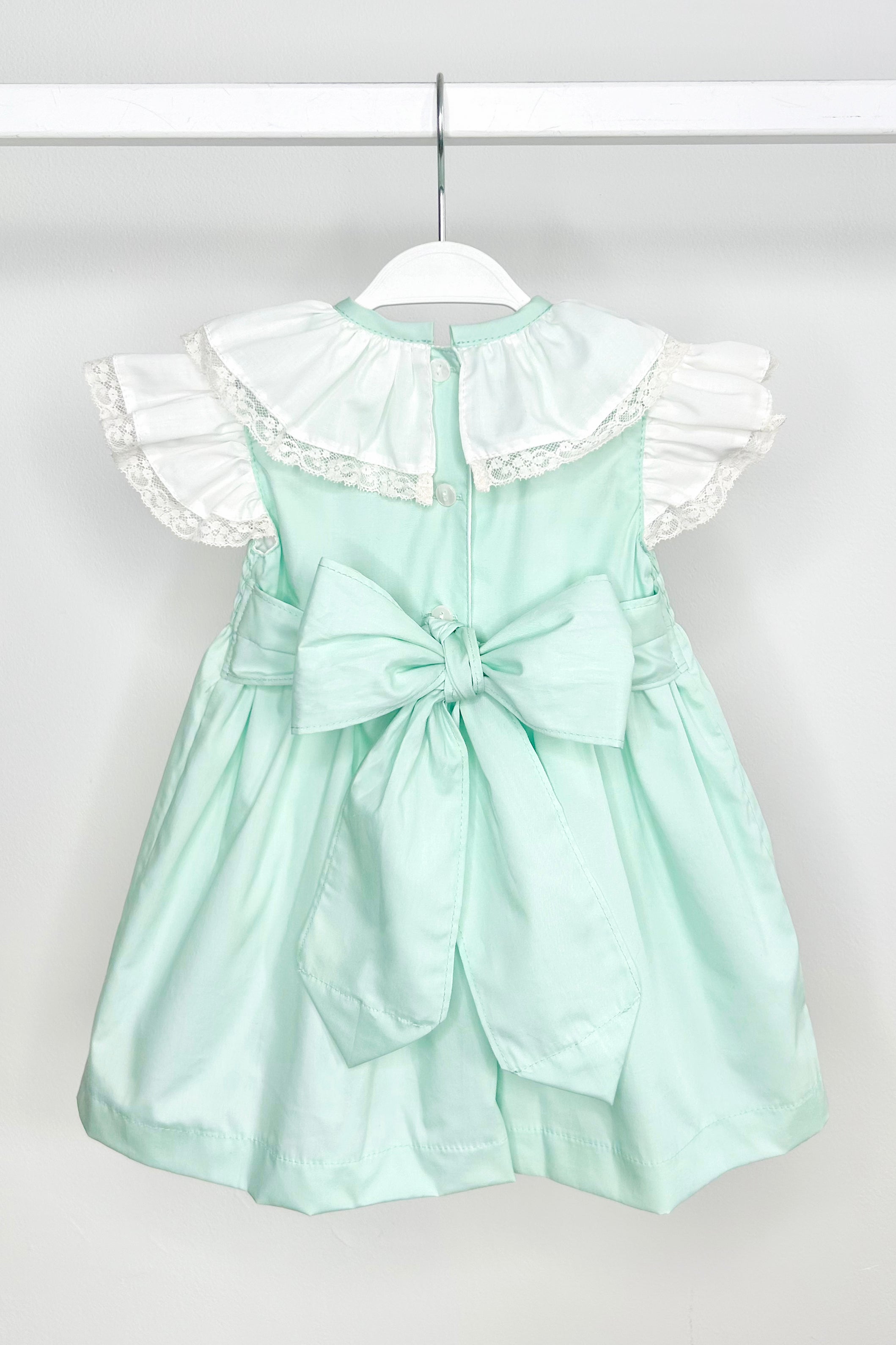 Tabitha Mint Green Shirred Dress - Flowy Summer Midi Dress with Elastic Waist | Perfect for Beach, Brunch & Date Nights