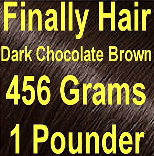 Finally Hair Dark Chocolate Brown Hair Fiber Refill - 1 lb (456g) for Thinning Hair & Hair Loss Concealer - Natural-Looking Coverage for Daily Use & Special Occasions