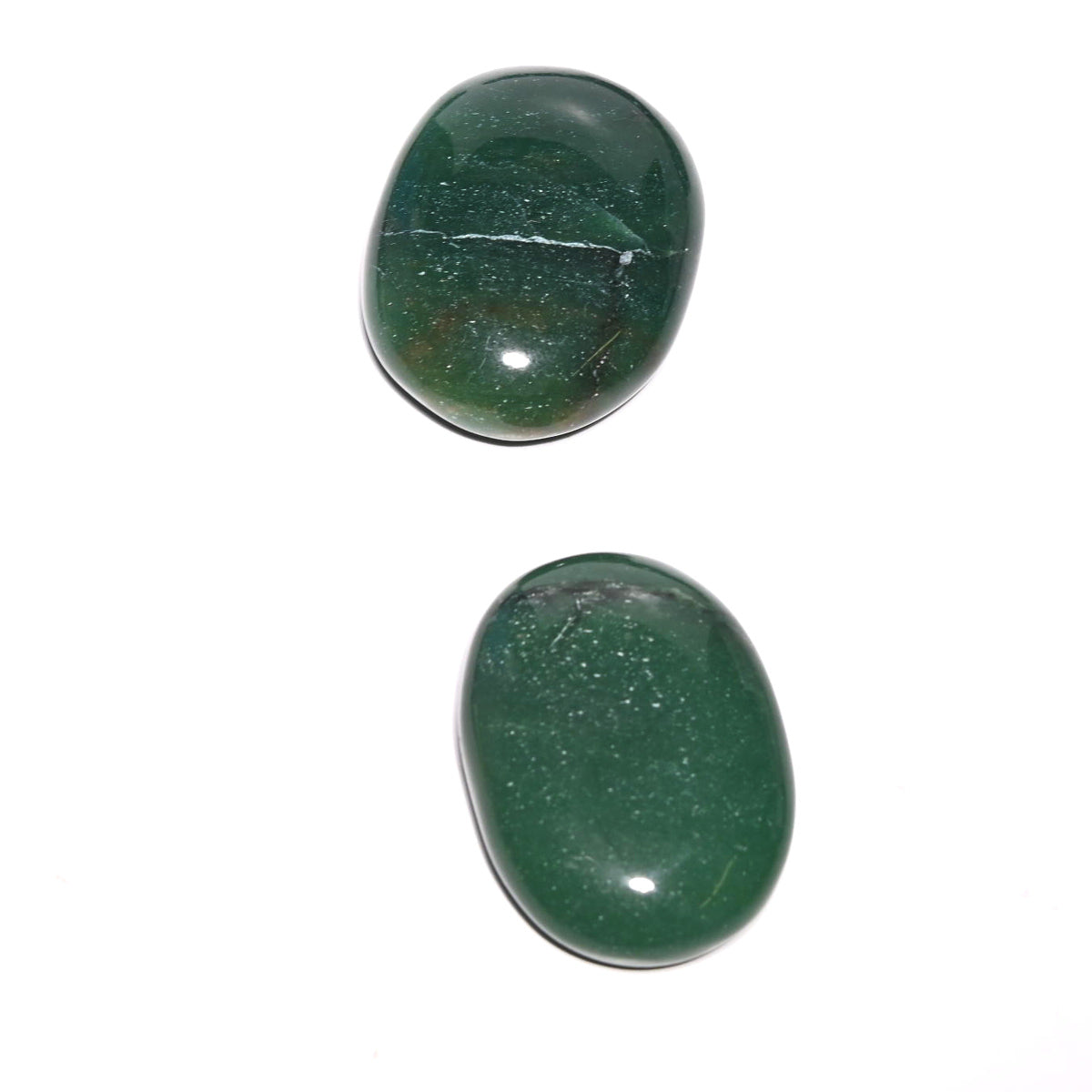Natural Green Jade Palm Stone for Anxiety Relief & Stress Reduction - Healing Crystal for Meditation, Reiki, and Spiritual Balance - Perfect for Home, Office, or Travel Use