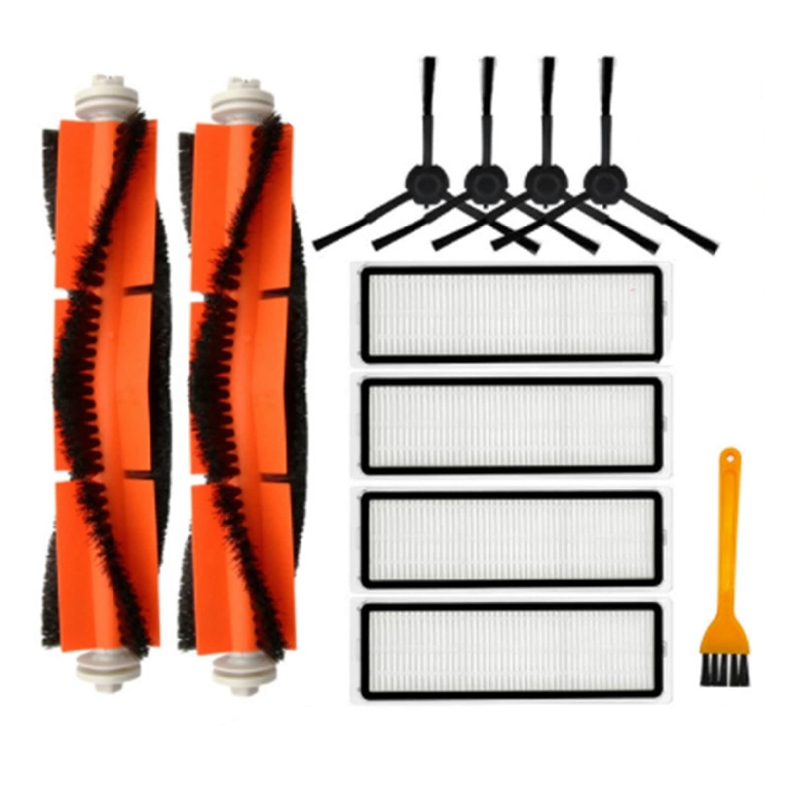 SKAFFE Vacuum Cleaner Replacement Side Brush & HEPA Filter Compatible with Xiaomi Dreame D9, Dreame Bot L10 Pro, Trouver Robot LDS Vacuum Mop - Spare Parts for Floor Cleaning (Photo Color) | Ideal for Pet Hair, Hardwood Floors & Daily Home Maintenance