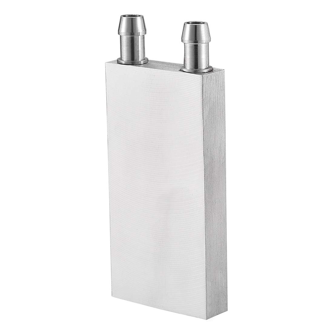 uxcell 40x80mm Aluminum Water Cooling Block - Polished CPU/GPU Heatsink with Nozzle for PC Computer Liquid Cooling System - Perfect for Gaming Rigs & High-Performance Computers