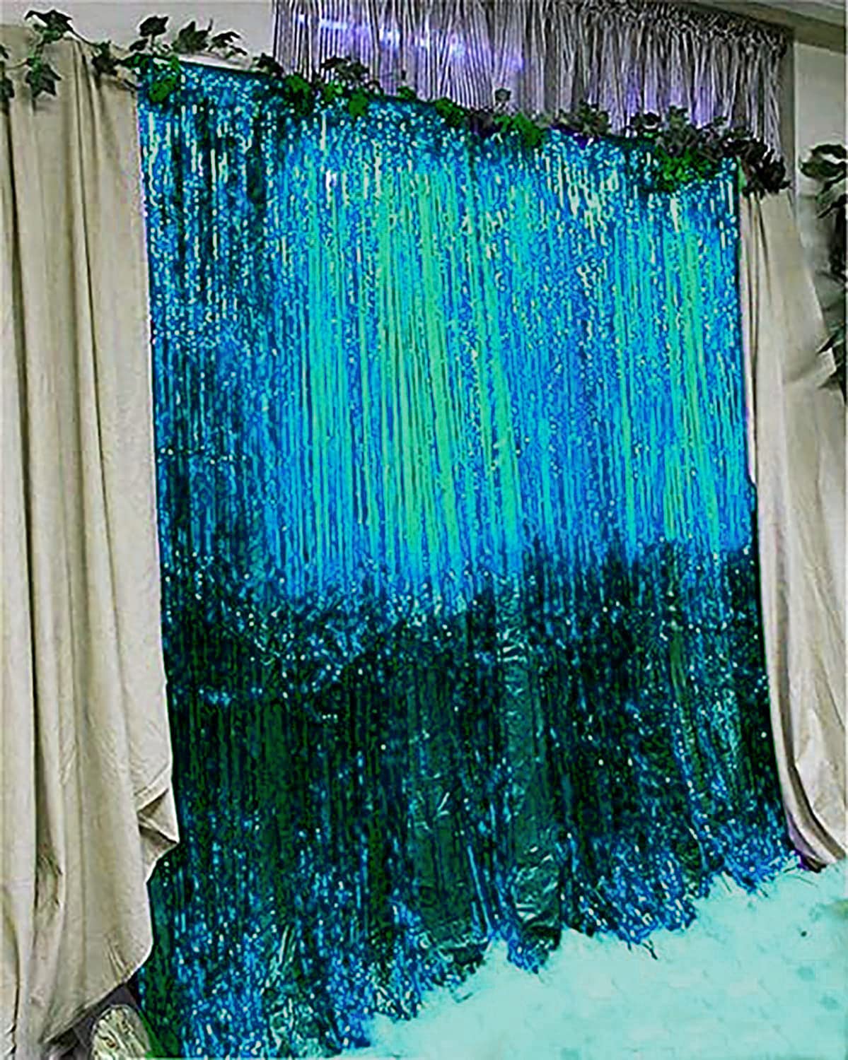 Dr. Seuss Cat in The Hat Birthday Party Decorations - Thing 1 & Thing 2 Theme - Blue & Red Fringe Foil Curtains (4 Pack) - Perfect for Baby Showers, Nurse Graduations & Themed Parties