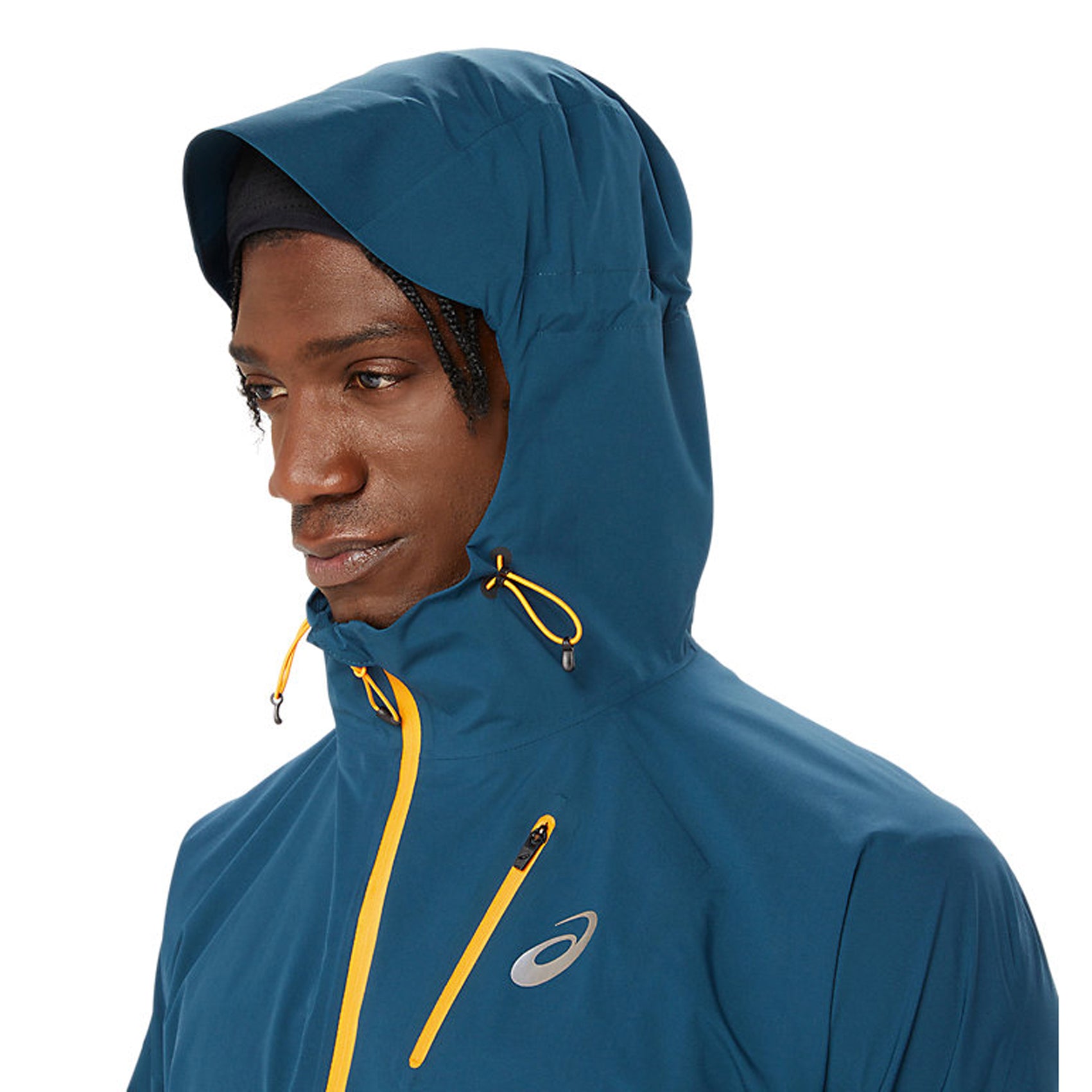 ASICS Men's FujiTrail Waterproof Running Jacket - Lightweight Hiking & Trail Running Windbreaker for Outdoor Adventures