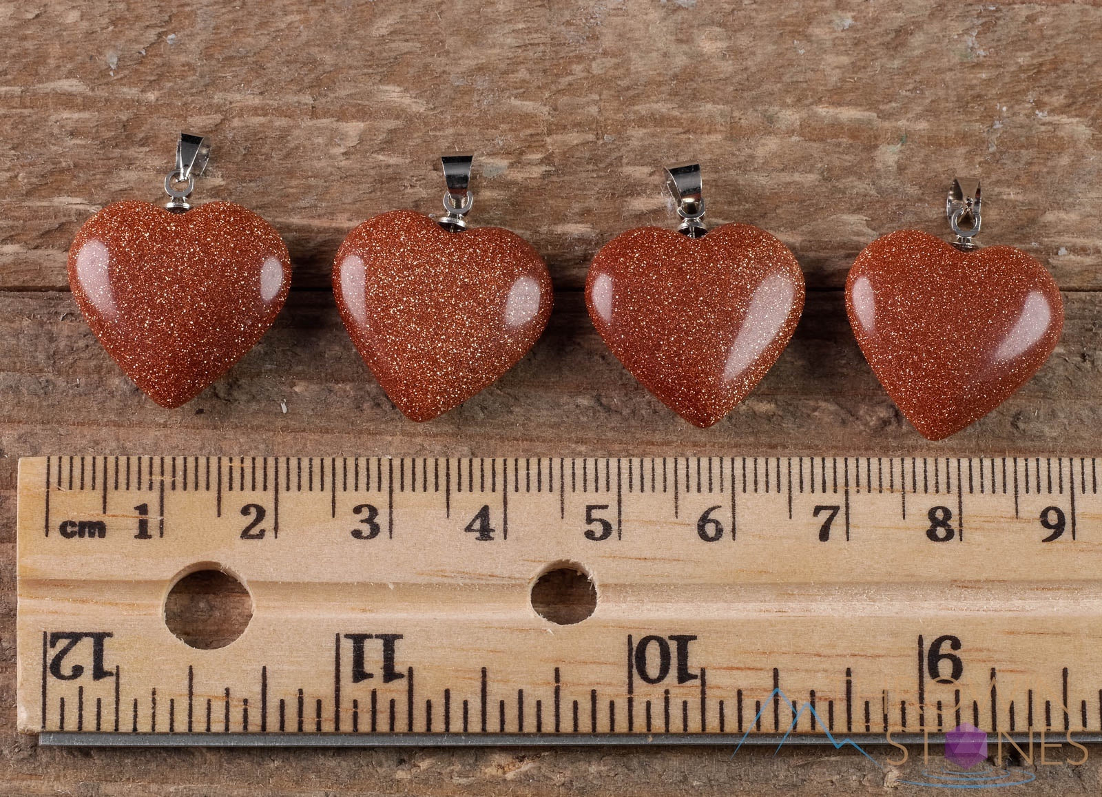 GOLDSTONE Crystal Heart Pendant Necklace - Handmade Healing Jewelry with Natural Stones for Women | Spiritual Gift, Energy Balancing, Chakra Healing | Perfect for Meditation, Yoga & Everyday Wear