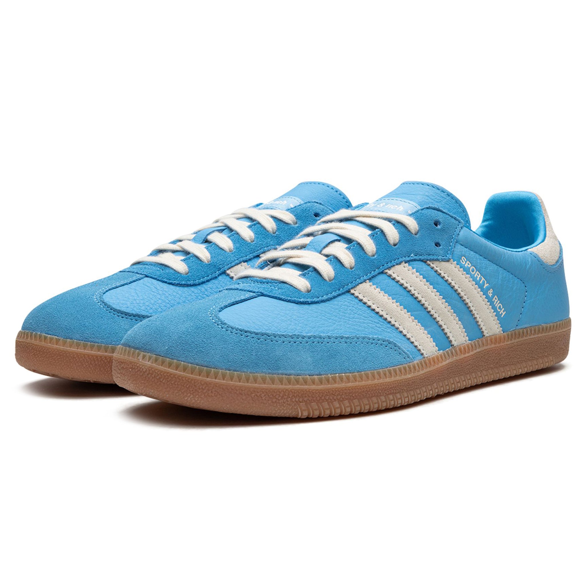 Adidas Samba OG Sneakers - Sporty & Rich Blue Rush - Classic Casual Shoes for Men & Women - Perfect for Streetwear, Gym & Everyday Fashion