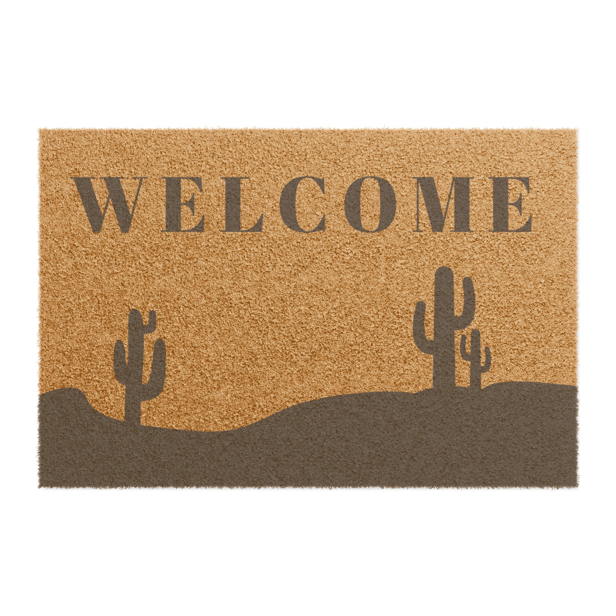 Premium Heavy Duty Door Mat - Non-Slip Indoor/Outdoor Welcome Rug with Desert Trail Design - Perfect for Entryway, Patio, Garage & High Traffic Areas