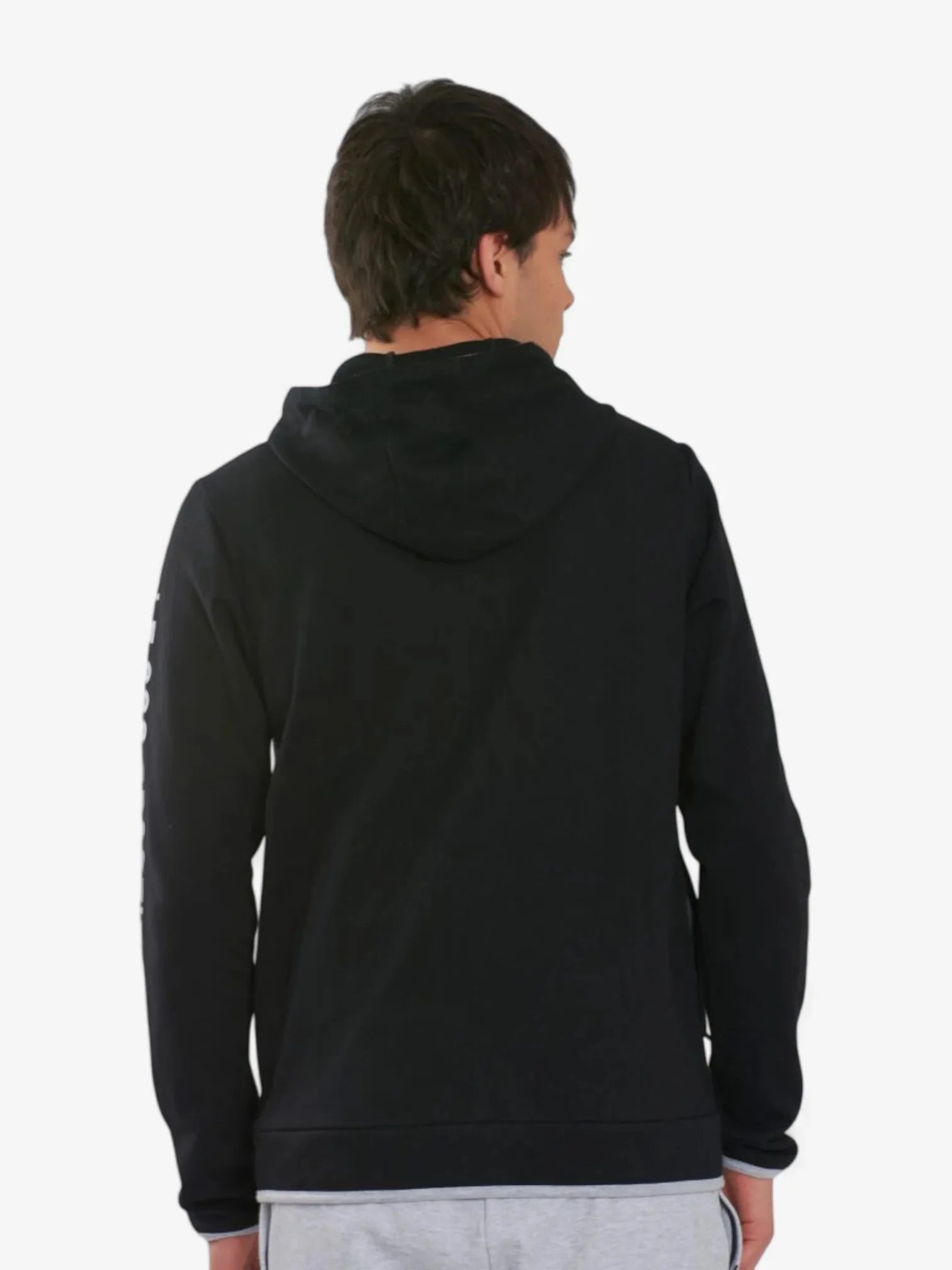 Le Coq Sportif Men's Training Hoodie - Black Campera - Lightweight & Breathable for Gym, Running & Outdoor Workouts
