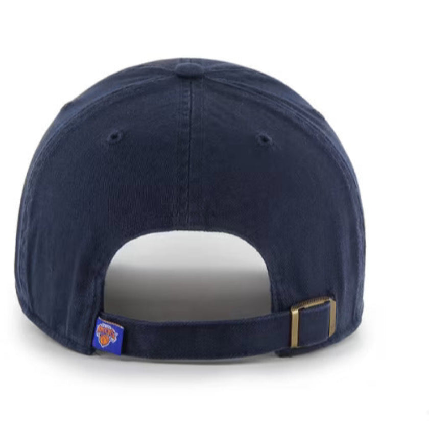 47 Brand New York Knicks Adjustable Snapback Hat - Navy Blue - Official NBA Team Logo Cap for Men & Women - Perfect for Games, Streetwear & Casual Outfits