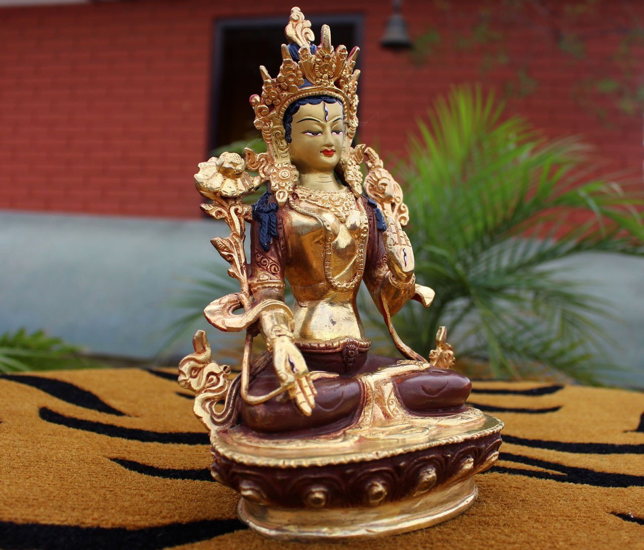8 Inch White Tara Statue - Handmade in Nepal - Premium Quality Buddhist Statue for Home Altar, Meditation & Spiritual Decor