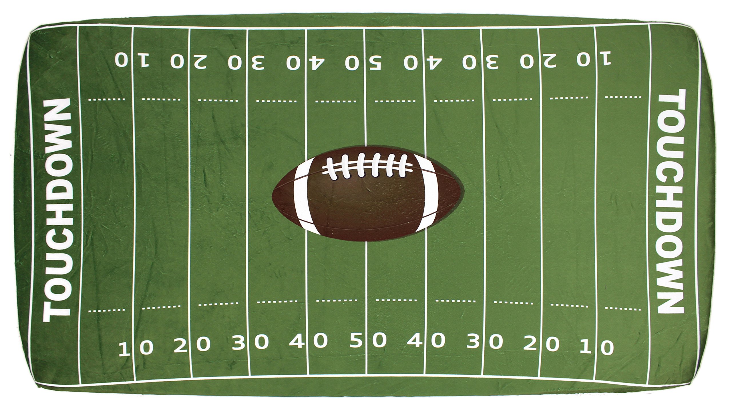 Dear Baby Gear Deluxe Minky Fitted Crib Sheet - Football Field Design 52