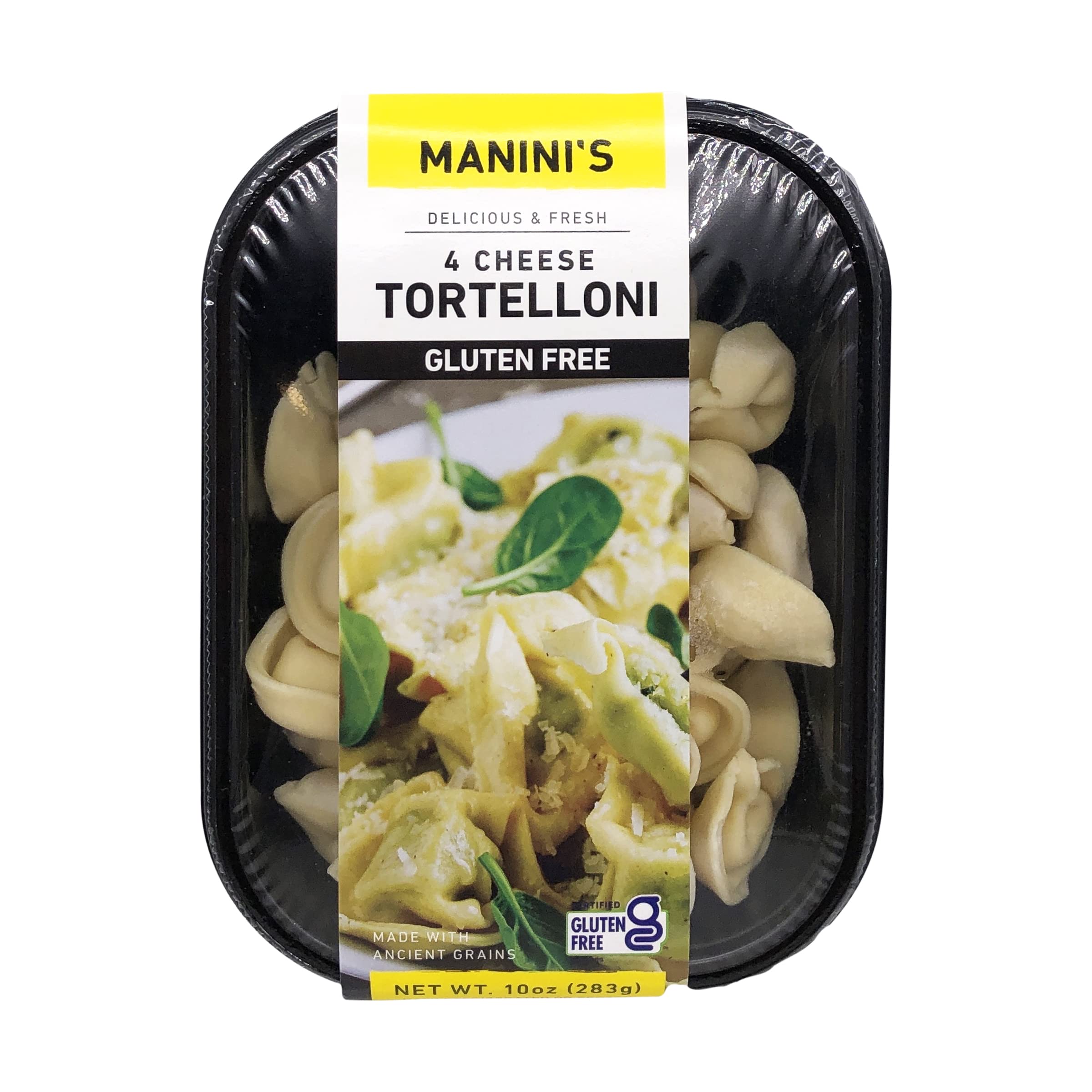 MANINIS Gluten Free 4 Cheese Tortelloni Pasta - 10 oz | Authentic Italian Taste | Perfect for Family Dinners & Italian-Themed Parties