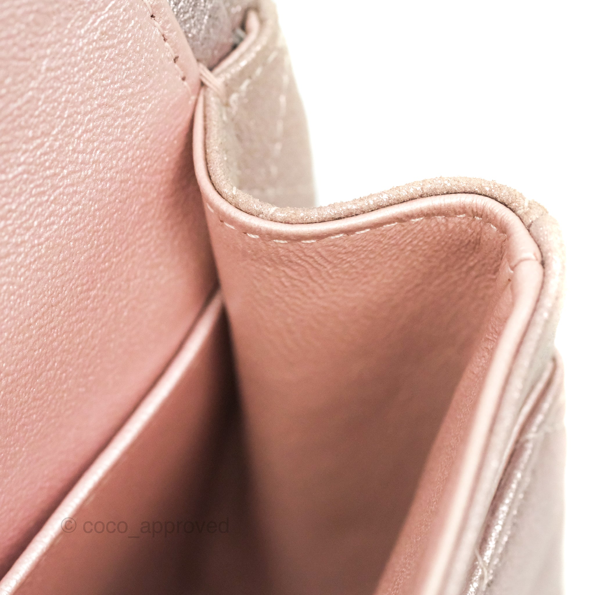 Chanel Classic M/L Medium Double Flap Bag in Rose Gold Pink Lambskin with Gold Hardware - Luxury Handbag for Women, Perfect for Parties, Weddings & Special Occasions