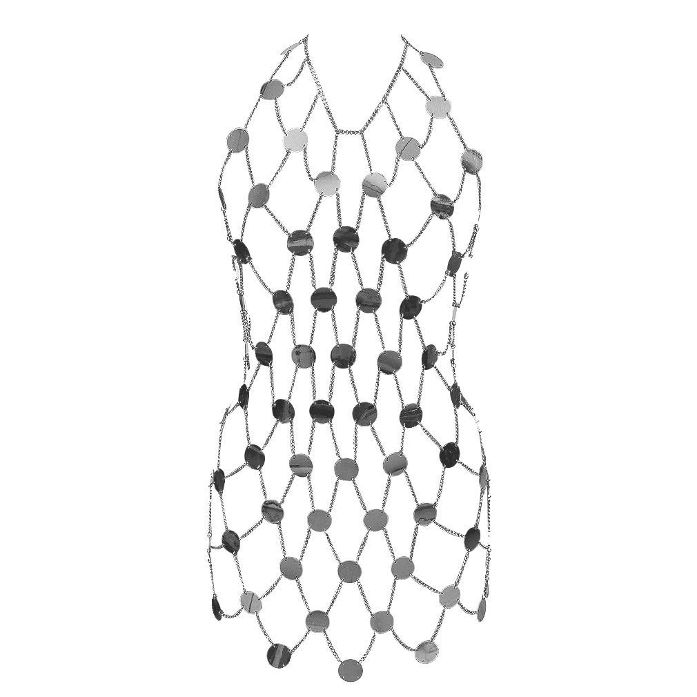 Sexy Body Chain Bra Set for Women - Glitter Sequins & Tassel Bikini Harness - Perfect for Beach Parties, Music Festivals, and Boudoir Photography