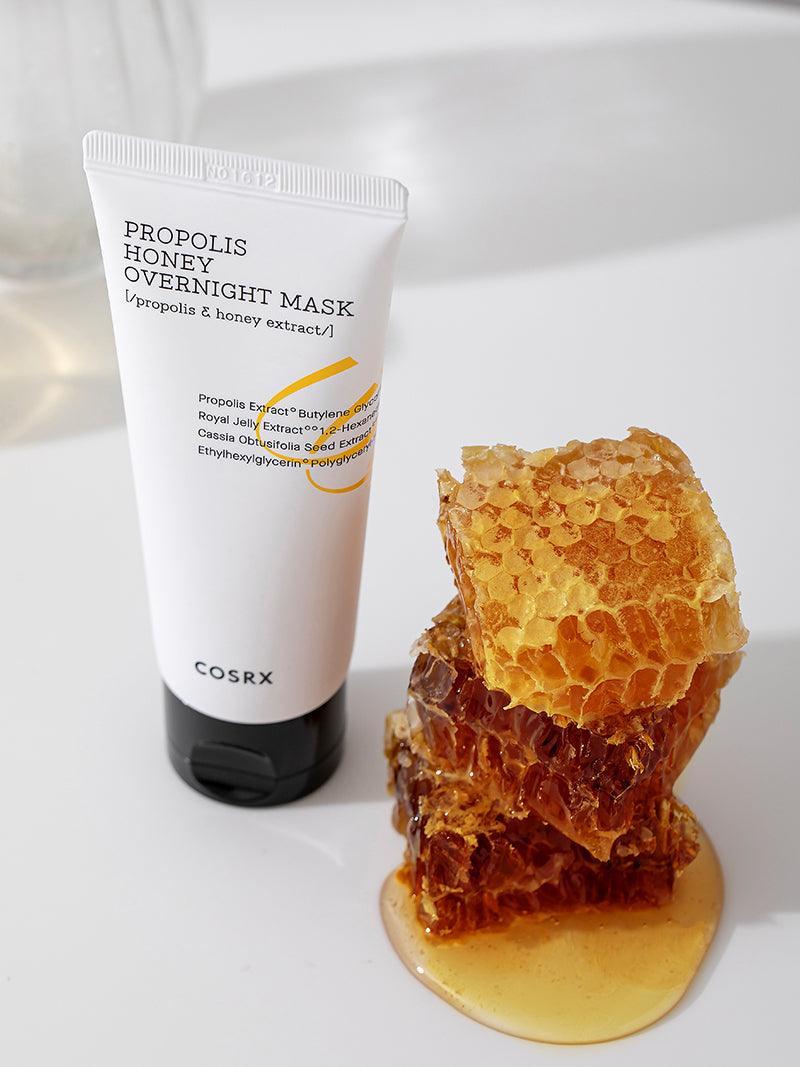 COSRX Full Fit Propolis Honey Overnight Mask 60ml - Hydrating & Nourishing Face Mask for Dry Skin | Perfect for Nighttime Skincare Routine & Glowing Skin