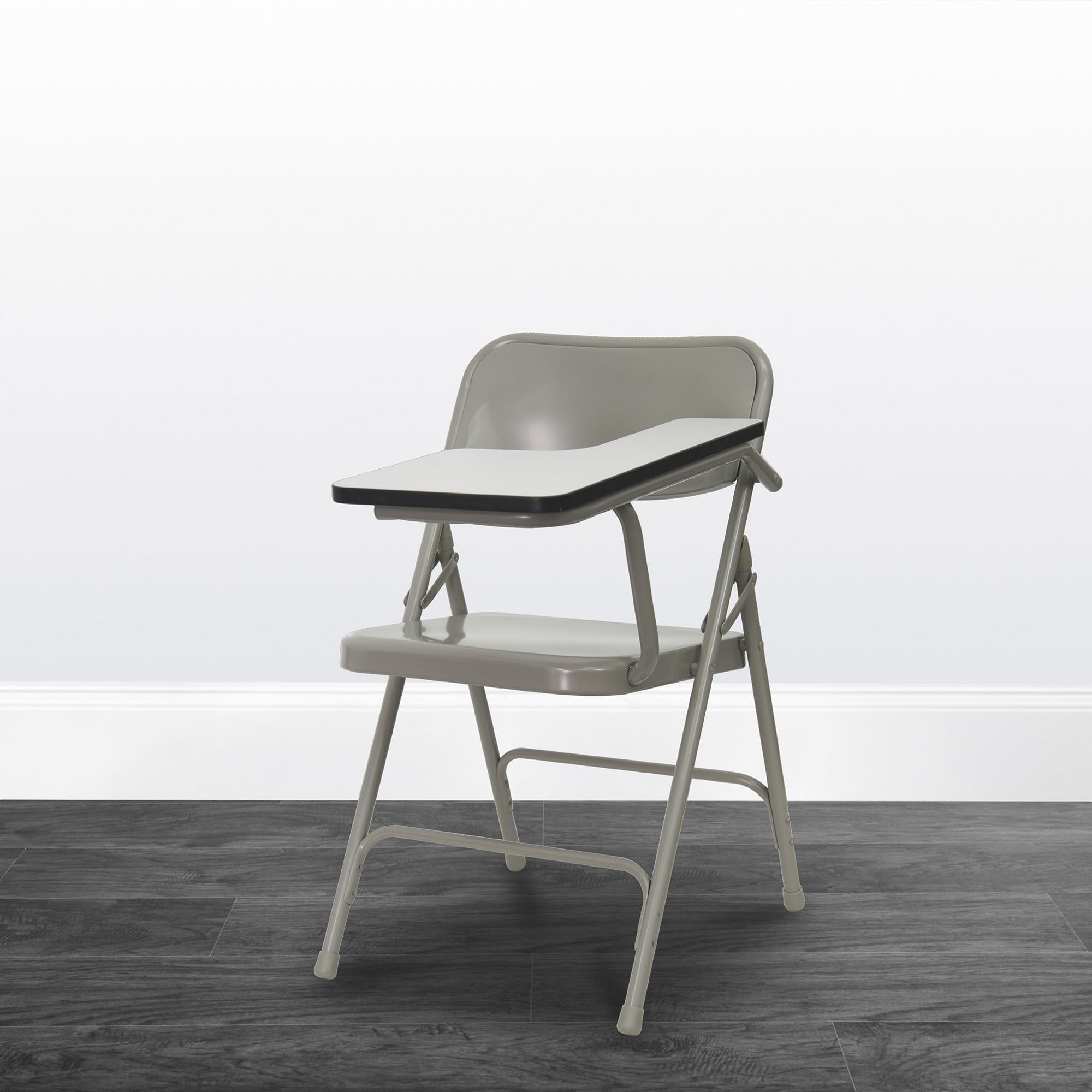 Flash Furniture Ralph Premium Steel Folding Chair with Left-Handed Tablet Arm - Perfect for Classrooms, Meetings & Events - Durable & Comfortable Seating Solution