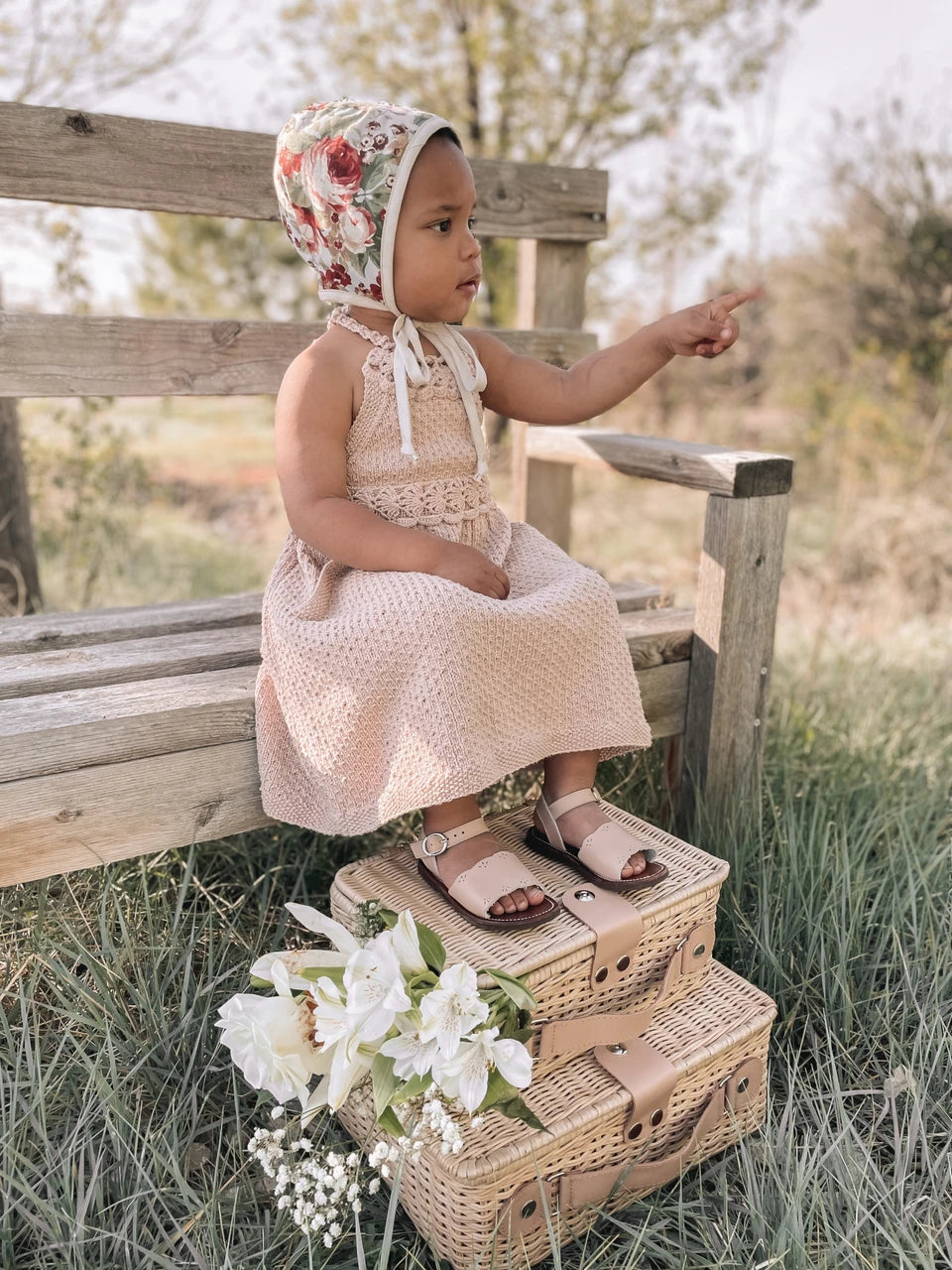 Bella Kids Leather Sandals - Nude Blush Color Comfortable Summer Sandals for Girls | Perfect for Beach, Playground & Casual Outings