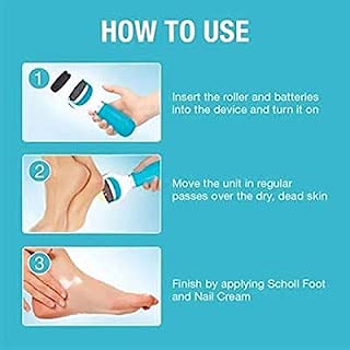 Hilosofy Foot Roller Callus Remover - Hard & Dead Skin Remover for Cracked Heels - Pedicure Tool for Smooth Feet Care - Perfect for Home Spa & Pedicure Treatments