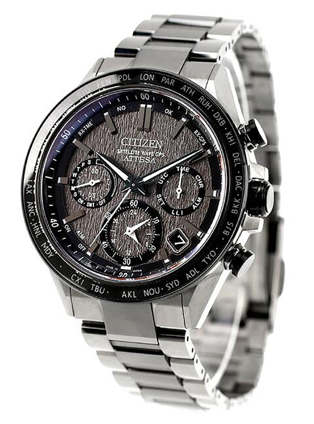 CITIZEN ATTESA Super Titanium™ Satellite Timekeeping Watch CC4058-67X - Japanese Made JDM - Luxury Men's Chronograph for Business & Travel