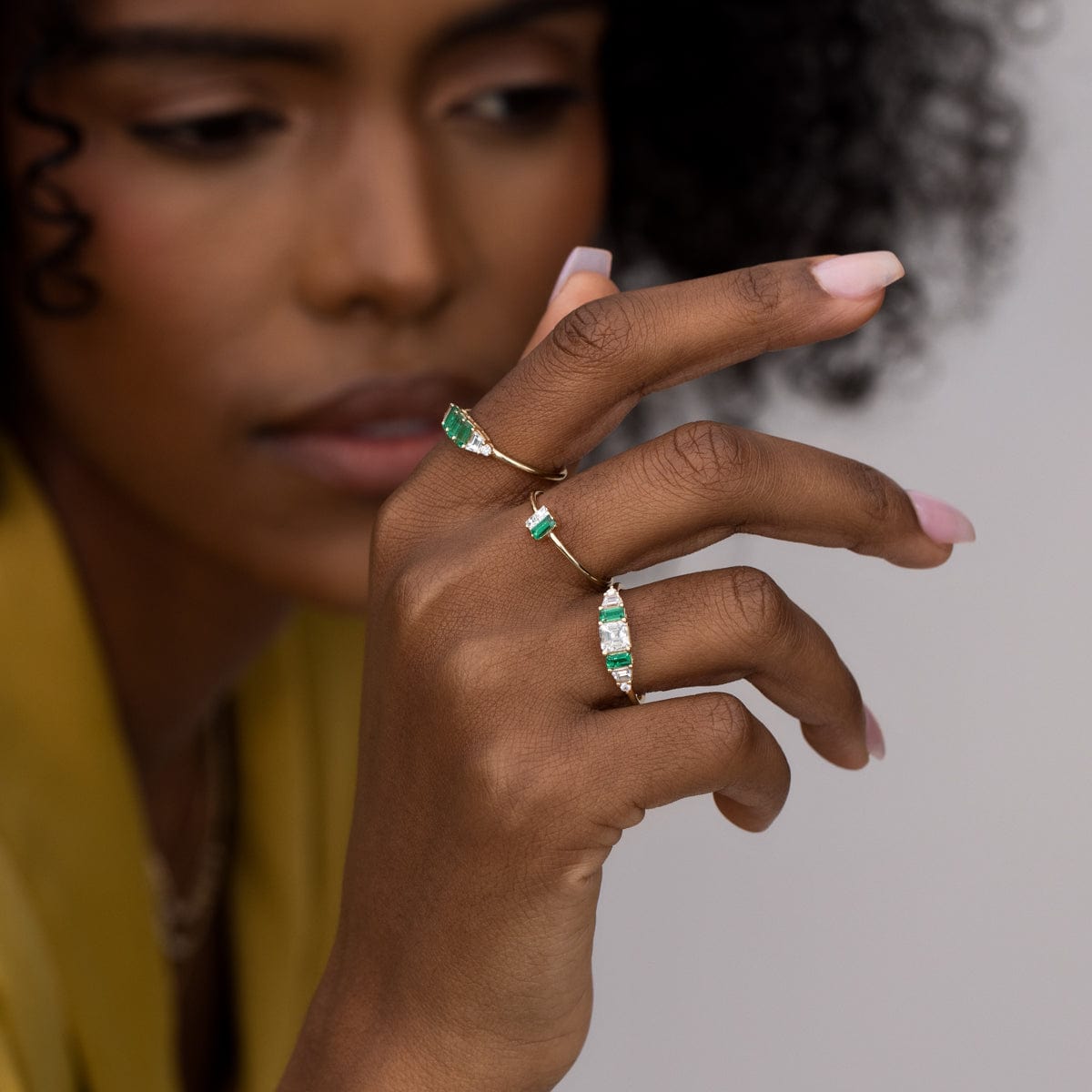 Emerald Green Ring for Women - Elegant Sterling Silver Gemstone Jewelry - Perfect for Weddings, Parties & Special Occasions
