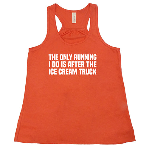 Funny Running After Ice Cream Truck T-Shirt - Humorous Graphic Tee for Men & Women - Perfect for Summer Outings & Casual Wear