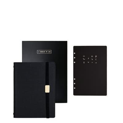 Premium Office Leather Spiral Notebook - 6-Hole Removable Loose-Leaf Notepad for Business Professionals | Multifunctional Writing Journal for Meetings, Office Work & Note-Taking (Color: C)