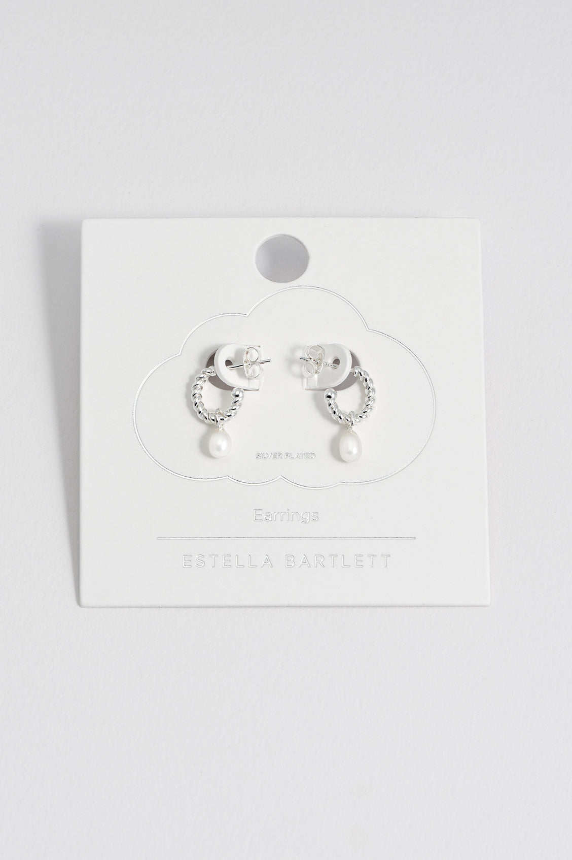 Elegant Pearl Drop and Twist Hoop Earrings for Women - Sterling Silver Dangle Earrings for Party, Wedding & Everyday Wear
