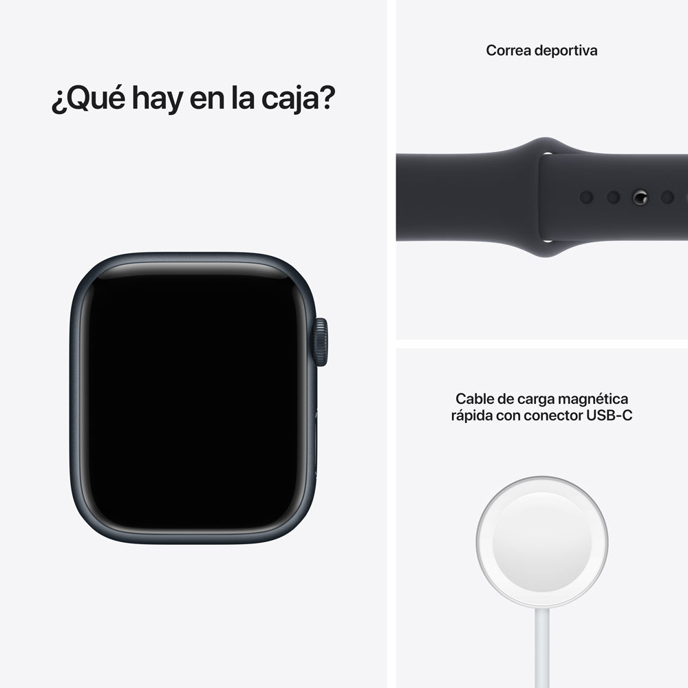Apple Watch Series 7 45mm GPS + Cellular Aluminum Case with Sport Band - Perfect for Fitness Tracking, Calls & Smart Notifications